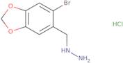 [(6-Bromo-1,3-dioxaindan-5-yl)methyl]hydrazine