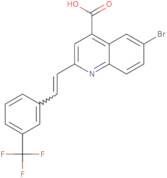 6-Bromo-2-{2-[3-(trifluoromethyl)phenyl]ethenyl}quinoline-4-carboxylic acid
