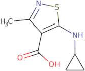 5-(Cyclopropylamino)-3-methyl-1,2-thiazole-4-carboxylic acid