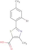 2-(2-Bromo-4-methylphenyl)-4-methylthiazole-5-carboxylic acid