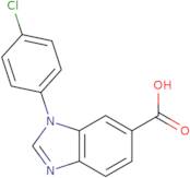 1-(4-Chlorophenyl)-1H-1,3-benzodiazole-6-carboxylic acid