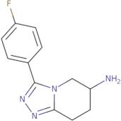 3-(4-Fluorophenyl)-5H,6H,7H,8H-[1,2,4]triazolo[4,3-a]pyridin-6-amine