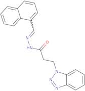 3-(1H-Benzotriazol-1-yl)-N'-[(E)-naphthalen-1-ylmethylidene]propanehydrazide