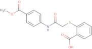 2-[({[4-(Methoxycarbonyl)phenyl]carbamoyl}methyl)sulfanyl]benzoic acid