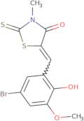 (5E)-5-[(5-Bromo-2-hydroxy-3-methoxyphenyl)methylidene]-3-methyl-2-sulfanylidene-1,3-thiazolidin-4…