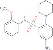 5-Amino-N-(2-methoxyphenyl)-2-(piperidin-1-yl)benzene-1-sulfonamide