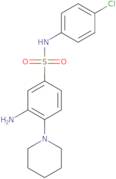 3-Amino-N-(4-chlorophenyl)-4-(piperidin-1-yl)benzene-1-sulfonamide