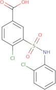 4-Chloro-3-[(2-chlorophenyl)sulfamoyl]benzoic acid