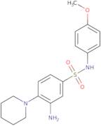 3-Amino-N-(4-methoxyphenyl)-4-(piperidin-1-yl)benzene-1-sulfonamide