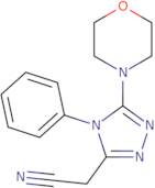 2-[5-(Morpholin-4-yl)-4-phenyl-4H-1,2,4-triazol-3-yl]acetonitrile