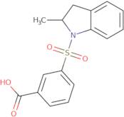 3-[(2-Methyl-2,3-dihydro-1H-indol-1-yl)sulfonyl]benzoic acid