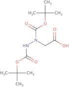 2-{[(tert-Butoxy)carbonyl]({[(tert-butoxy)carbonyl]amino})amino}aceticacid