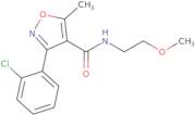 (3-(2-chlorophenyl)-5-methylisoxazol-4-yl)-N-(2-methoxyethyl)formamide