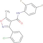 N-(2,4-difluorophenyl)(3-(2-chlorophenyl)-5-methylisoxazol-4-yl)formamide