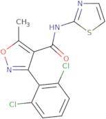 (3-(2,6-dichlorophenyl)-5-methylisoxazol-4-yl)-N-(2,5-thiazolyl)formamide