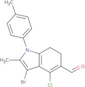 3-Bromo-4-chloro-2-methyl-1-p-tolyl-6,7-dihydro-1H-indole-5-carbaldehyde