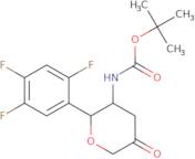 tert-Butyl ((2R,3S)-5-oxo-2-(2,4,5-trifluorophenyl)tetrahydro-2H-pyran-3-yl)carbamate