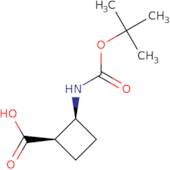rac-(1R,2S)-2-{[(tert-butoxy)carbonyl]amino}cyclobutane-1-carboxylic acid, cis