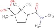 rac-(1R,3S)-3-(Dimethylcarbamoyl)-1,2,2-trimethylcyclopentane-1-carboxylic acid, cis