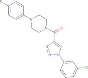 1-{[1-(3-Chlorophenyl)-1H-1,2,3-triazol-4-yl]carbonyl}-4-(4-fluorophenyl)piperazine