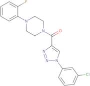 1-{[1-(3-Chlorophenyl)-1H-1,2,3-triazol-4-yl]carbonyl}-4-(2-fluorophenyl)piperazine