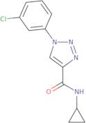 1-(3-Chlorophenyl)-N-cyclopropyl-1H-1,2,3-triazole-4-carboxamide