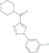 4-[1-(3-Chlorophenyl)-1H-1,2,3-triazole-4-carbonyl]thiomorpholine