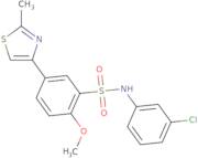 N-(3-Chlorophenyl)-2-methoxy-5-(2-methyl-1,3-thiazol-4-yl)benzene-1-sulfonamide