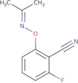 2-Fluoro-6-(propan-2-ylideneaminooxy)benzonitrile