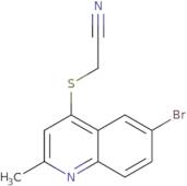 2-[(6-Bromo-2-methylquinolin-4-yl)sulfanyl]acetonitrile