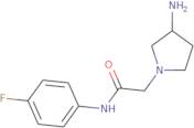 2-(3-Aminopyrrolidin-1-yl)-N-(4-fluorophenyl)acetamide