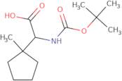 (2S)-2-{[(tert-Butoxy)carbonyl]amino}-2-(1-methylcyclopentyl)acetic acid