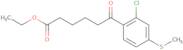 Ethyl 6-(2-chloro-4-(methylthio)phenyl)-6-oxohexanoate