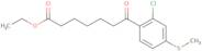 Ethyl 7-(2-chloro-4-(methylthio)phenyl)-7-oxoheptanoate