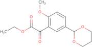 Ethyl 5-(1,3-dioxan-2-yl)-2-methoxybenzoylformate