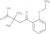 2,2-Dimethyl-4-[2-(ethylthio)phenyl]-4-oxobutyric acid