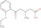 5-(2-(Ethylthio)phenyl)-3-methyl-5-oxovaleric acid