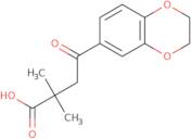 2,2-Dimethyl-4-[3,4-(ethylenedioxy)phenyl]-4-oxobutyric acid