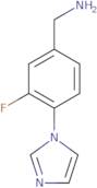 [3-Fluoro-4-(1H-imidazol-1-yl)phenyl]methanamine