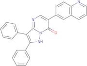 2,3-Diphenyl-6-quinolin-6-yl-1H-pyrazolo[1,5-a]pyrimidin-7-one