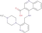 4-({[2-(4-Methylpiperazin-1-yl)pyridin-3-yl]methyl}amino)quinoline-3-carboxylic acid