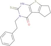 11-(2-Phenylethyl)-10-sulfanyl-7-thia-9,11-diazatricyclo[6.4.0.0,2,6]dodeca-1(8),2(6),9-trien-12-o…