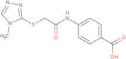 4-{2-[(4-Methyl-4H-1,2,4-triazol-3-yl)sulfanyl]acetamido}benzoic acid