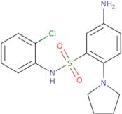 5-Amino-N-(2-chlorophenyl)-2-(pyrrolidin-1-yl)benzene-1-sulfonamide