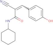 (2E)-2-Cyano-N-cyclohexyl-3-(4-hydroxyphenyl)prop-2-enamide