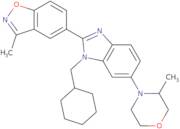 5-[1-(Cyclohexylmethyl)-6-[(3S)-3-methylmorpholin-4-yl]benzimidazol-2-yl]-3-methyl-1,2-benzoxazole