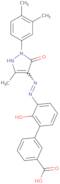 3'-(2-(1-(3,4-Dimethylphenyl)-3-methyl-5-oxo-1H-pyrazol-4(5H)-ylidene)hydrazinyl)-2'-hydroxy-[1,1'-biphenyl]-3-carboxylicacid