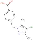 4-[(4-Chloro-3,5-dimethyl-1H-pyrazol-1-yl)methyl]benzoic acid