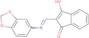 2-((benzo[3,4-d]1,3-dioxolen-5-ylamino)methylene)indane-1,3-dione