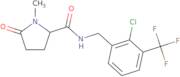 (2S)-N-[[2-Chloro-3-(trifluoromethyl)phenyl]methyl]-1-methyl-5-oxo-2-pyrrolidinecarboxamide